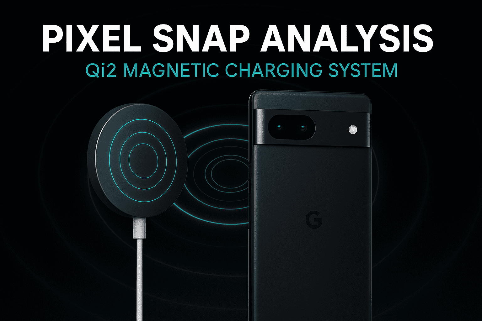 Google Pixel with magnetic charger