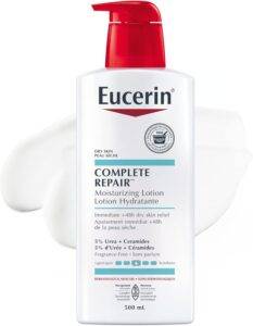 Eucerin Complete Repair Moisturizing Lotion with 5% Urea and Ceramides for Dry Skin, 500 mL